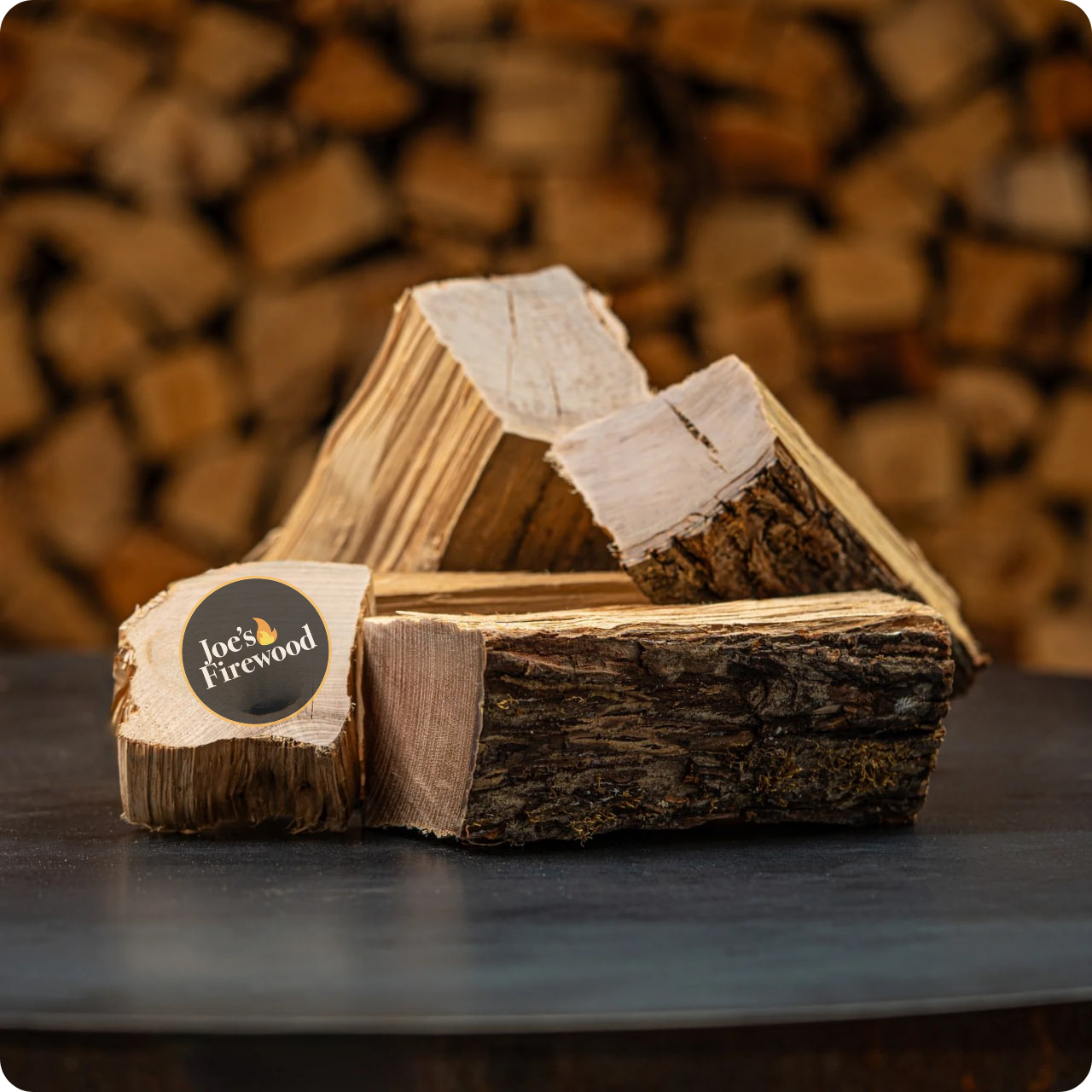 MINI FIRE PIT WOOD RACK